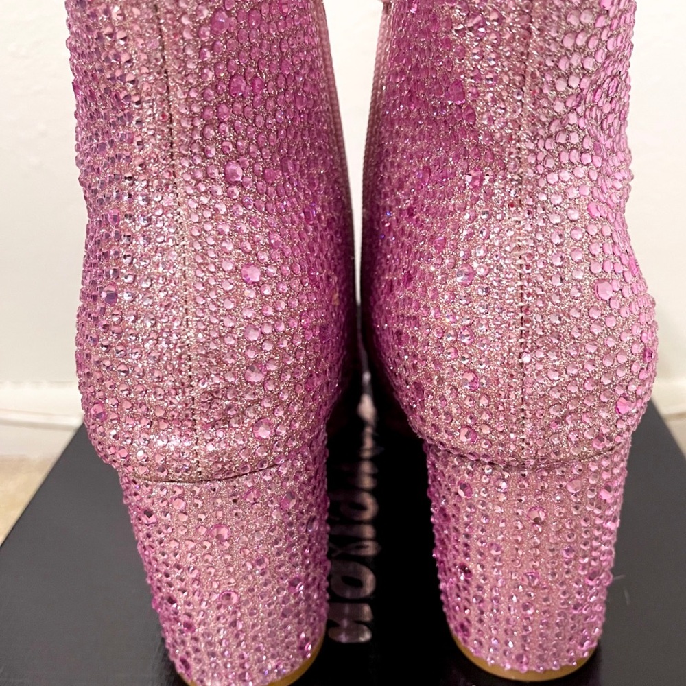 Pink Rhinestone Boots - Picture 3 of 6